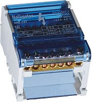 Шина в корпусе на DIN-рейку (кросс-модуль) Navigator NBB ШНК 4х7 L+PEN синий картинка 